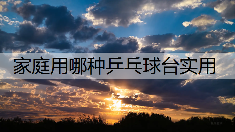 家庭用哪种乒乓球台实用