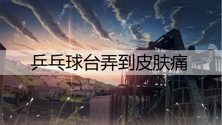 乒乓球台弄到皮肤痛